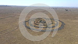 The remnants of the megalithic complex of the early Bronze AgeÂ  - Wheels of Spirits - Rujum Al-Hiri - Gilgal Rephaeem - on the
